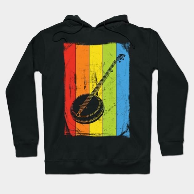 Rainbow Banjo Hoodie by fizzyllama